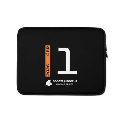 Lando Norris #1 F1 Driver Laptop Sleeve (13") - Front