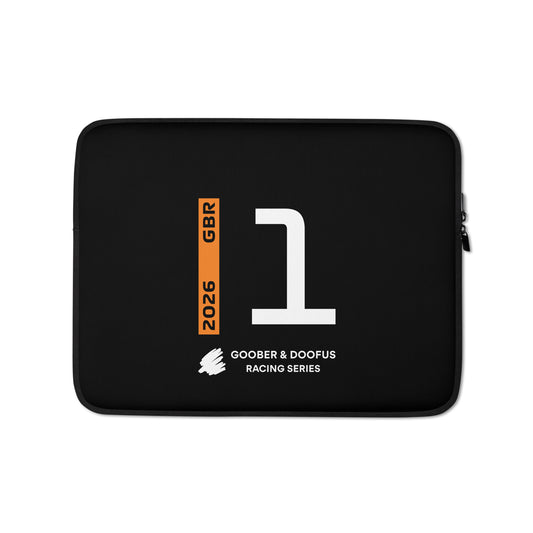 Lando Norris #1 F1 Driver Laptop Sleeve (13") - Front