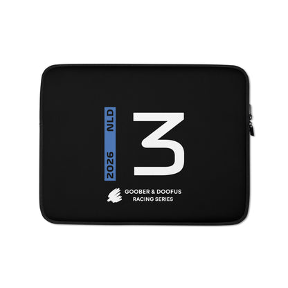 Max Verstappen #3 F1 Driver Laptop Sleeve (13") - Front