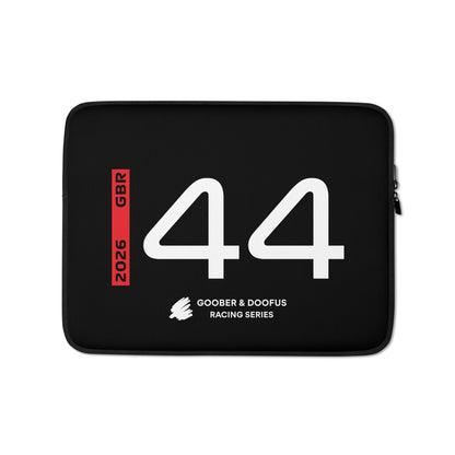 Lewis Hamilton #44 F1 Driver Laptop Sleeve (13") - Front