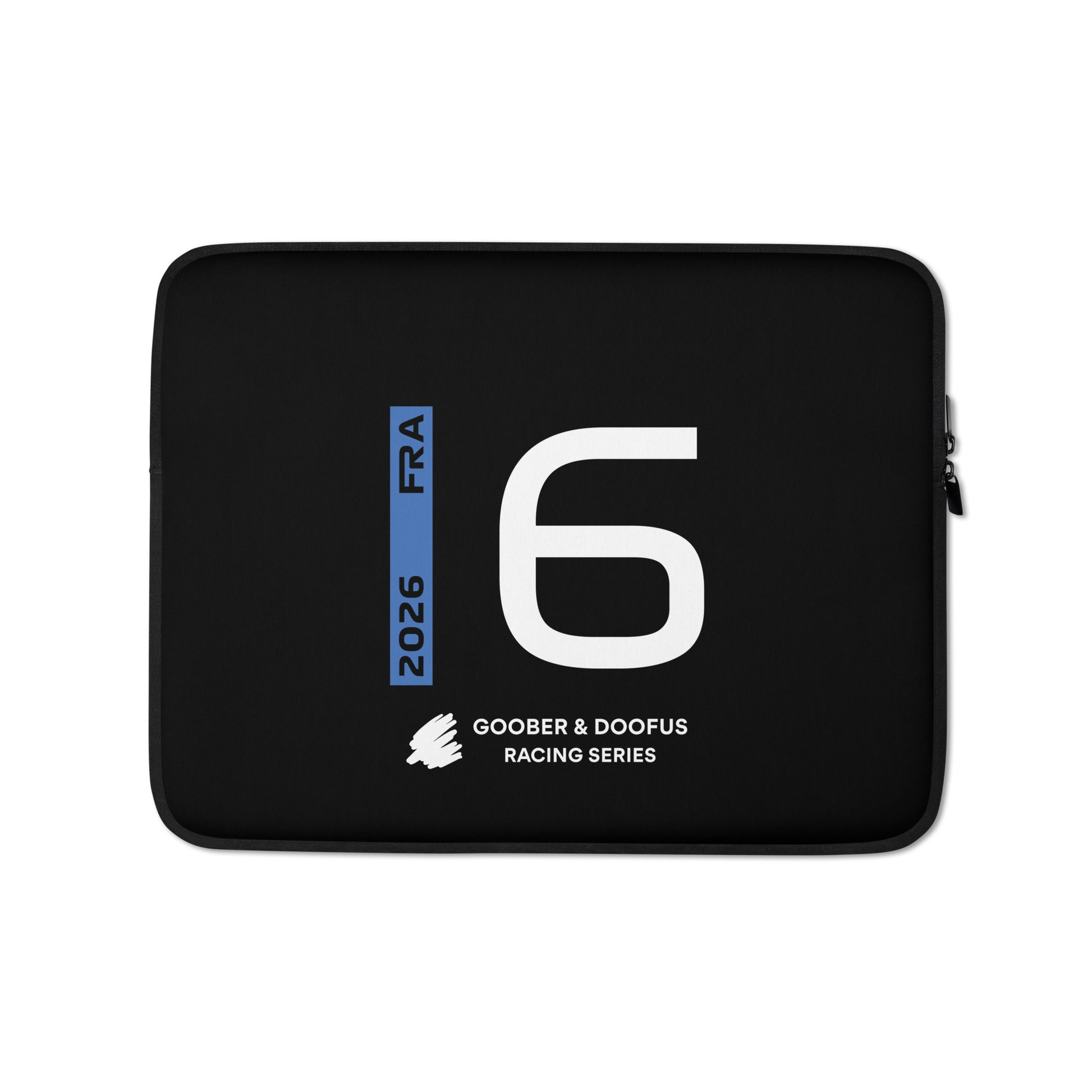 Isack Hadjar #6 F1 Driver Laptop Sleeve (13") - Front