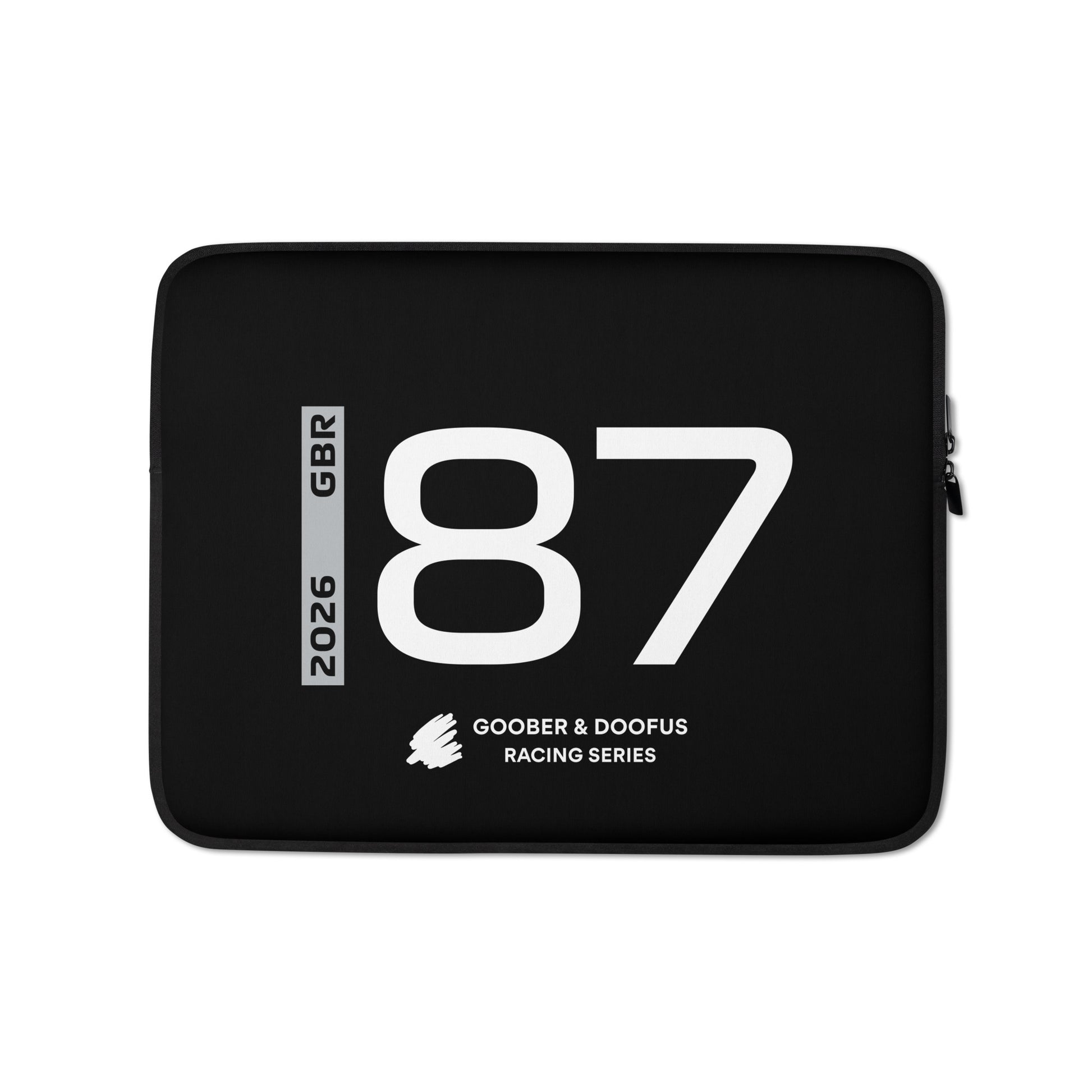 Oliver Bearman #87 F1 Driver Laptop Sleeve (13") - Front