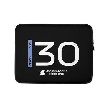 Liam Lawson #30 F1 Driver Laptop Sleeve (13") - Front