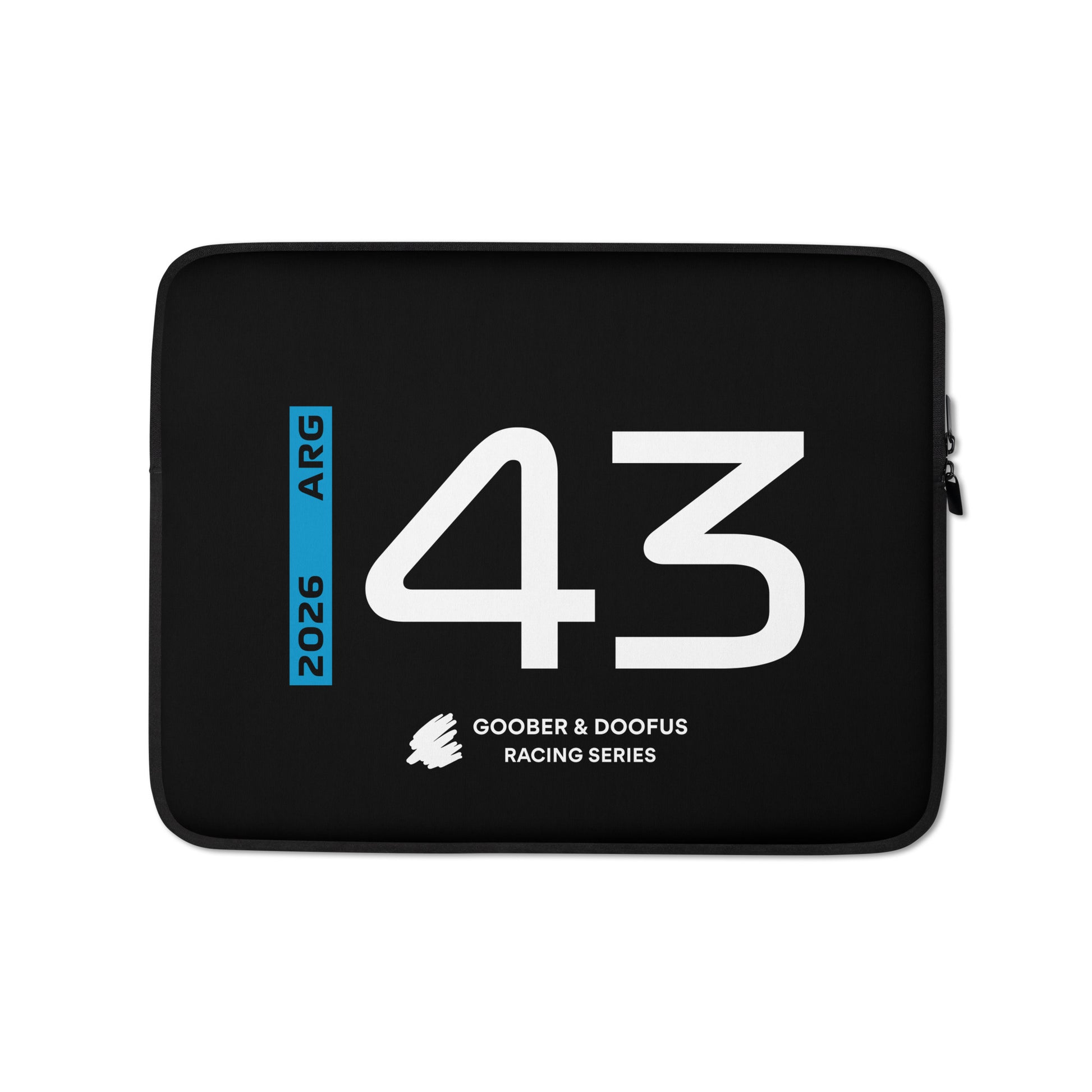 Franco Colapinto #43 F1 Driver Laptop Sleeve (13") - Front