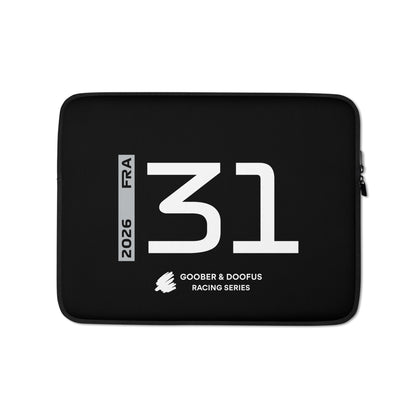 Esteban Ocon #31 F1 Driver Laptop Sleeve (13") - Front