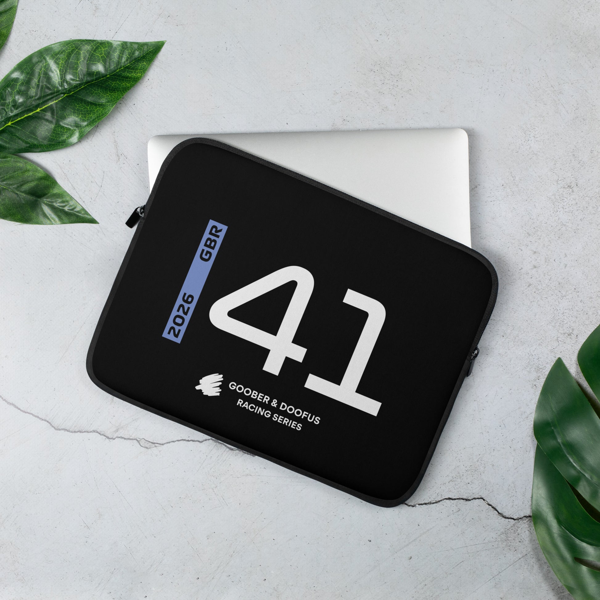 Arvid Lindblad #41 F1 Driver Laptop Sleeve (13") - On Desk