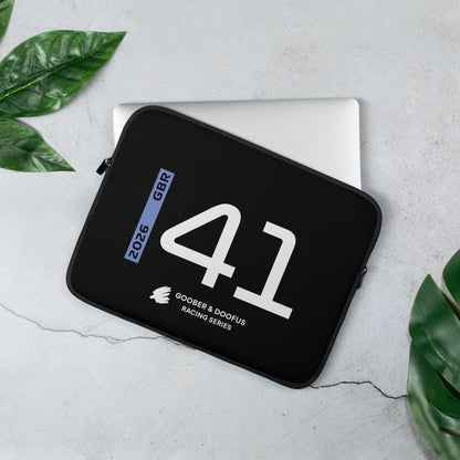 Arvid Lindblad #41 F1 Driver Laptop Sleeve (13") - On Desk
