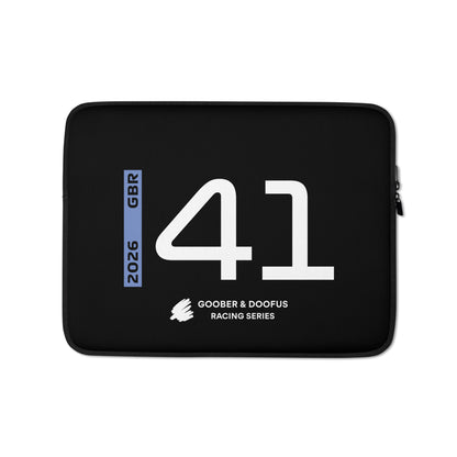 Arvid Lindblad #41 F1 Driver Laptop Sleeve (13") - Front