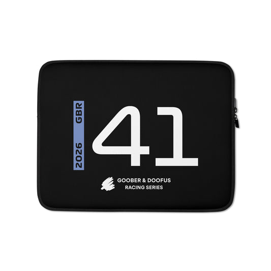 Arvid Lindblad #41 F1 Driver Laptop Sleeve (13") - Front