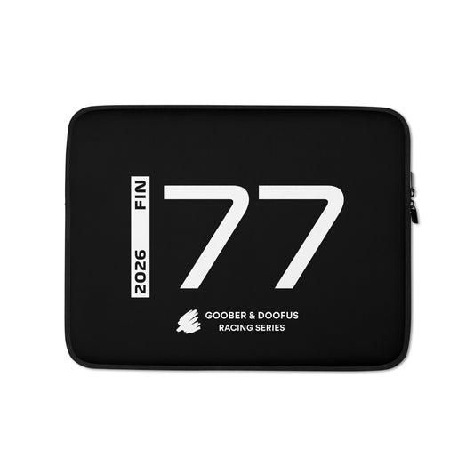 Valtteri Bottas #77 F1 Driver Laptop Sleeve (13") - Front