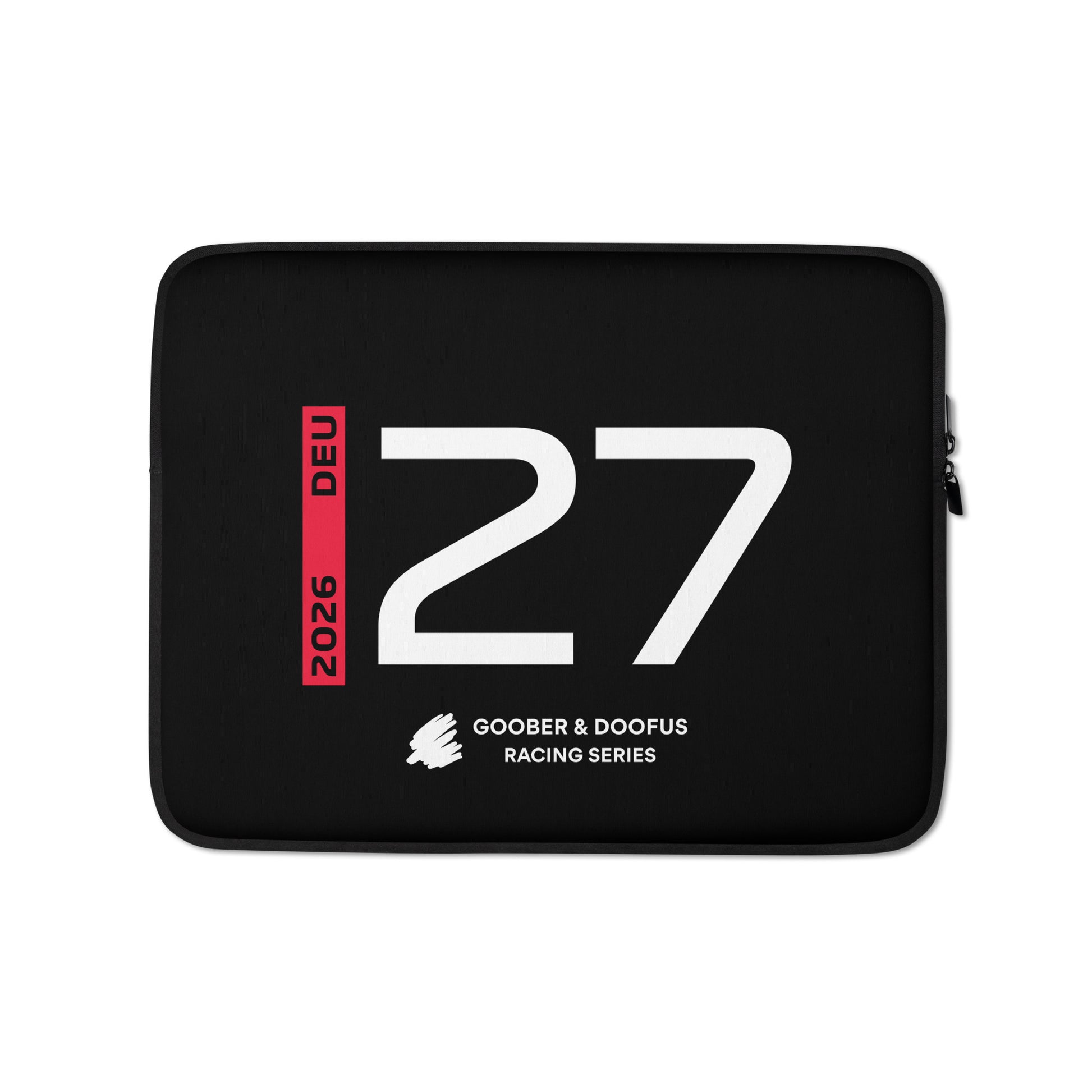 Nico Hulkenberg #27 F1 Driver Laptop Sleeve (13") - Front