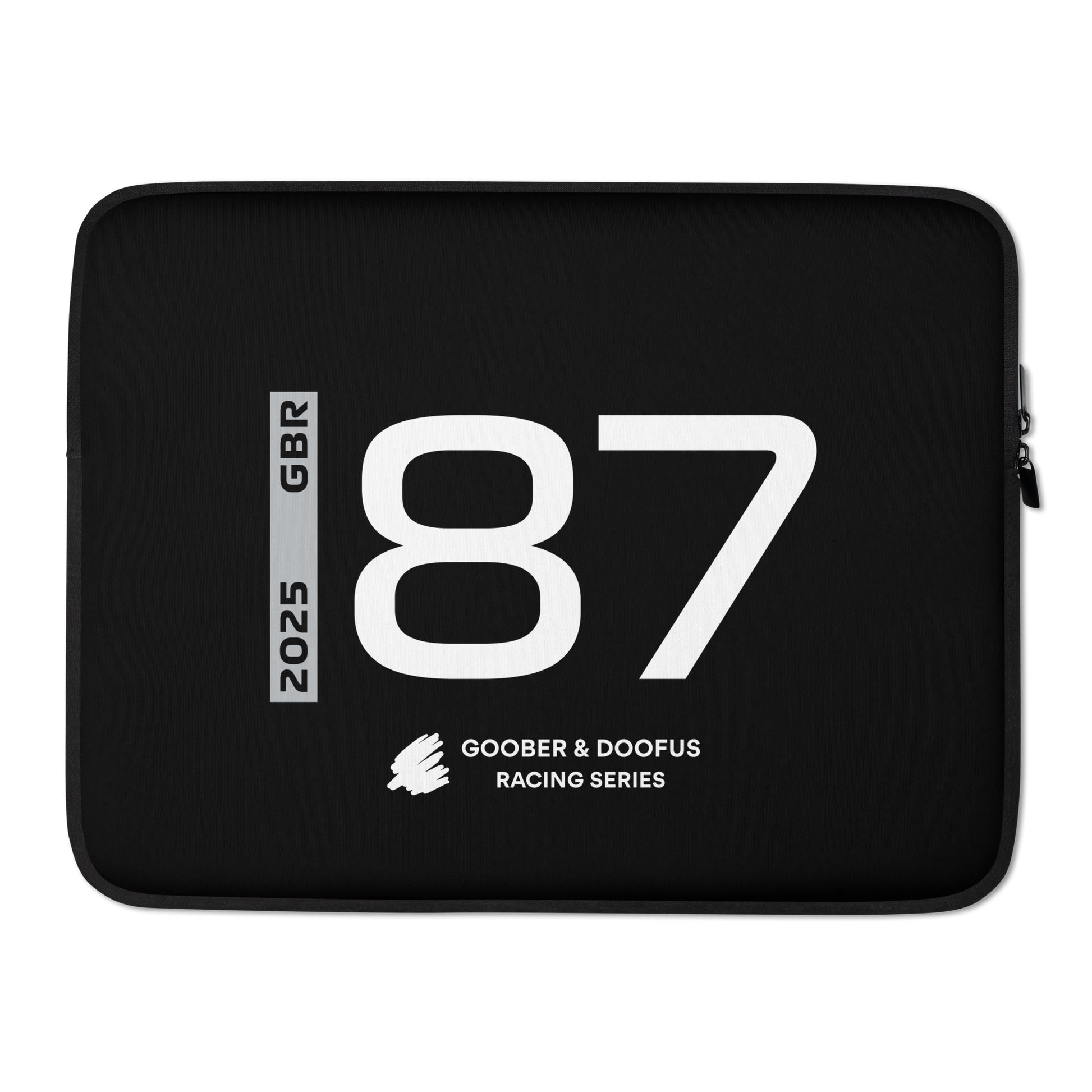 #87 F1 Driver Oliver Bearman 15" Laptop Sleeve