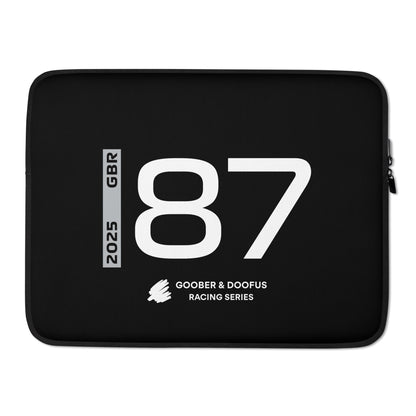 #87 F1 Driver Oliver Bearman 15" Laptop Sleeve