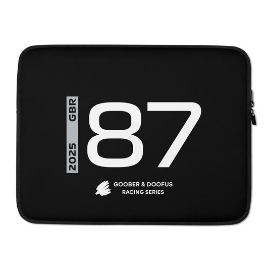 #87 F1 Driver Oliver Bearman 15" Laptop Sleeve