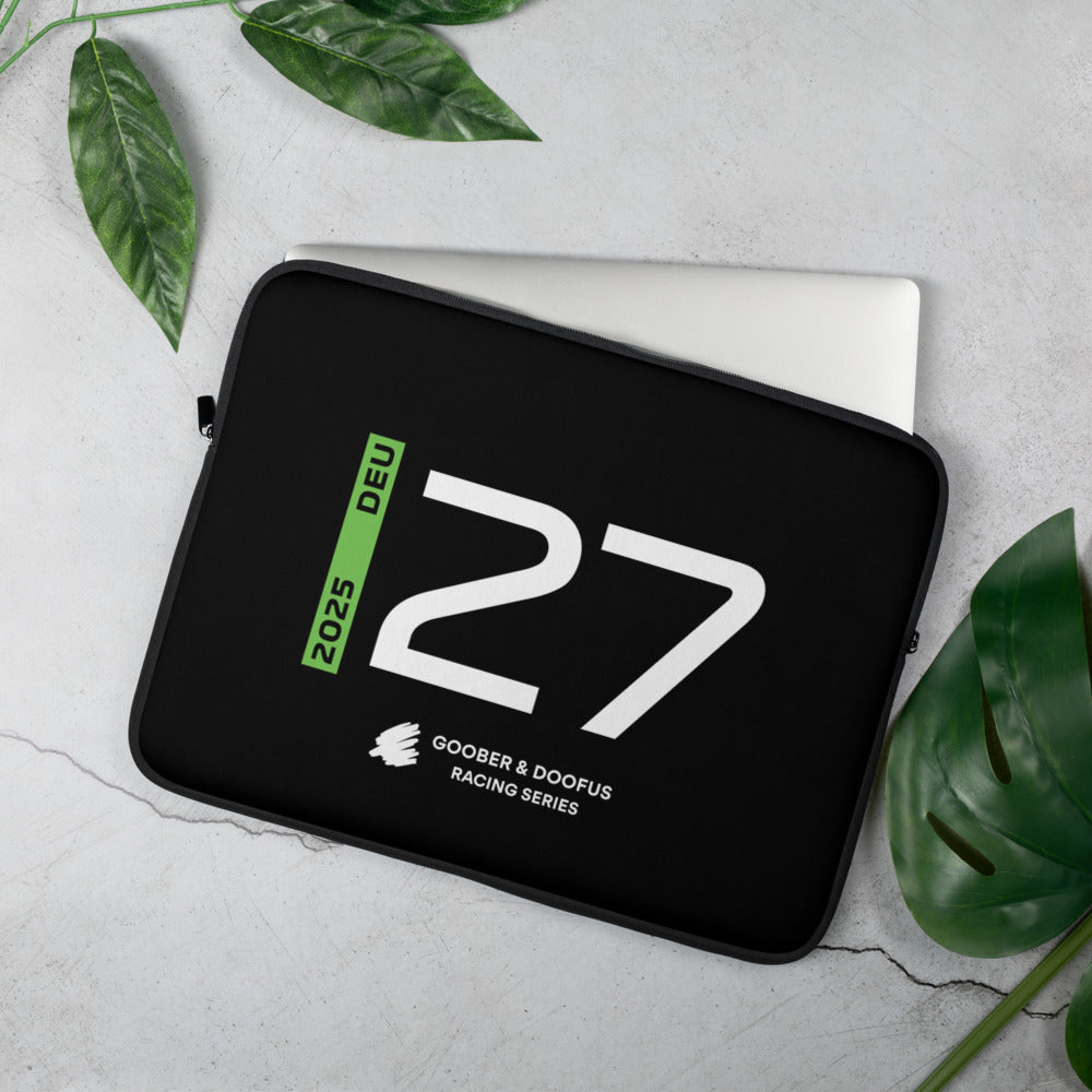 #27 F1 Driver Nico Hulkenberg 15" Laptop Sleeve