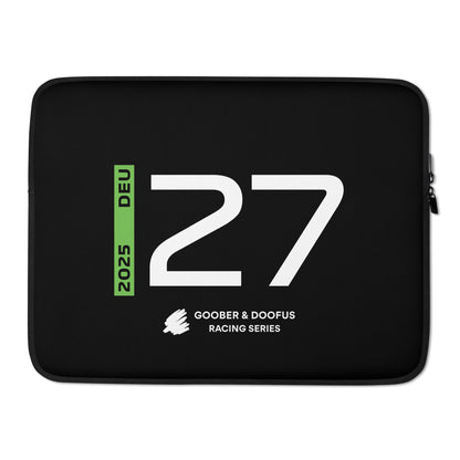 #27 F1 Driver Nico Hulkenberg 15" Laptop Sleeve