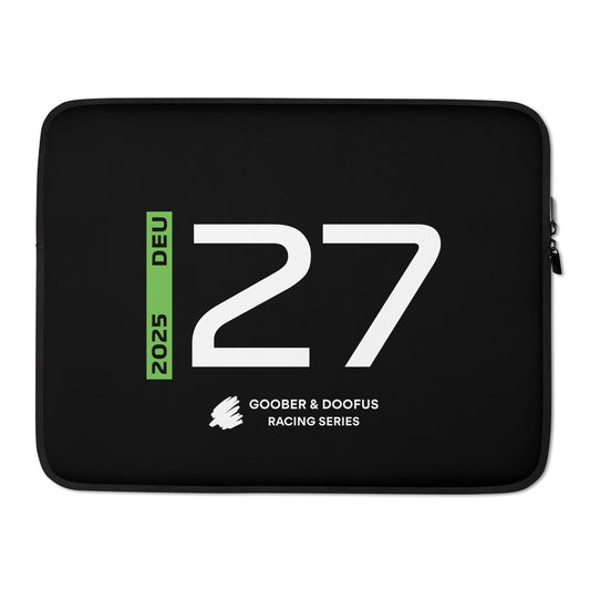 #27 F1 Driver Nico Hulkenberg 15" Laptop Sleeve