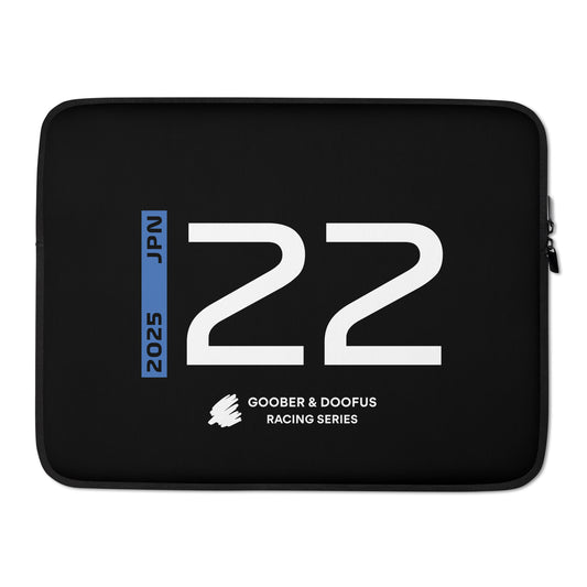 #22 F1 Driver Yuki Tsunoda 15" Laptop Sleeve
