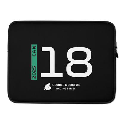 #18 F1 Driver Lance Stroll 15" Laptop Sleeve