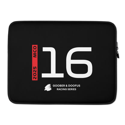 #16 F1 Driver Charles Leclerc 15" Laptop Sleeve