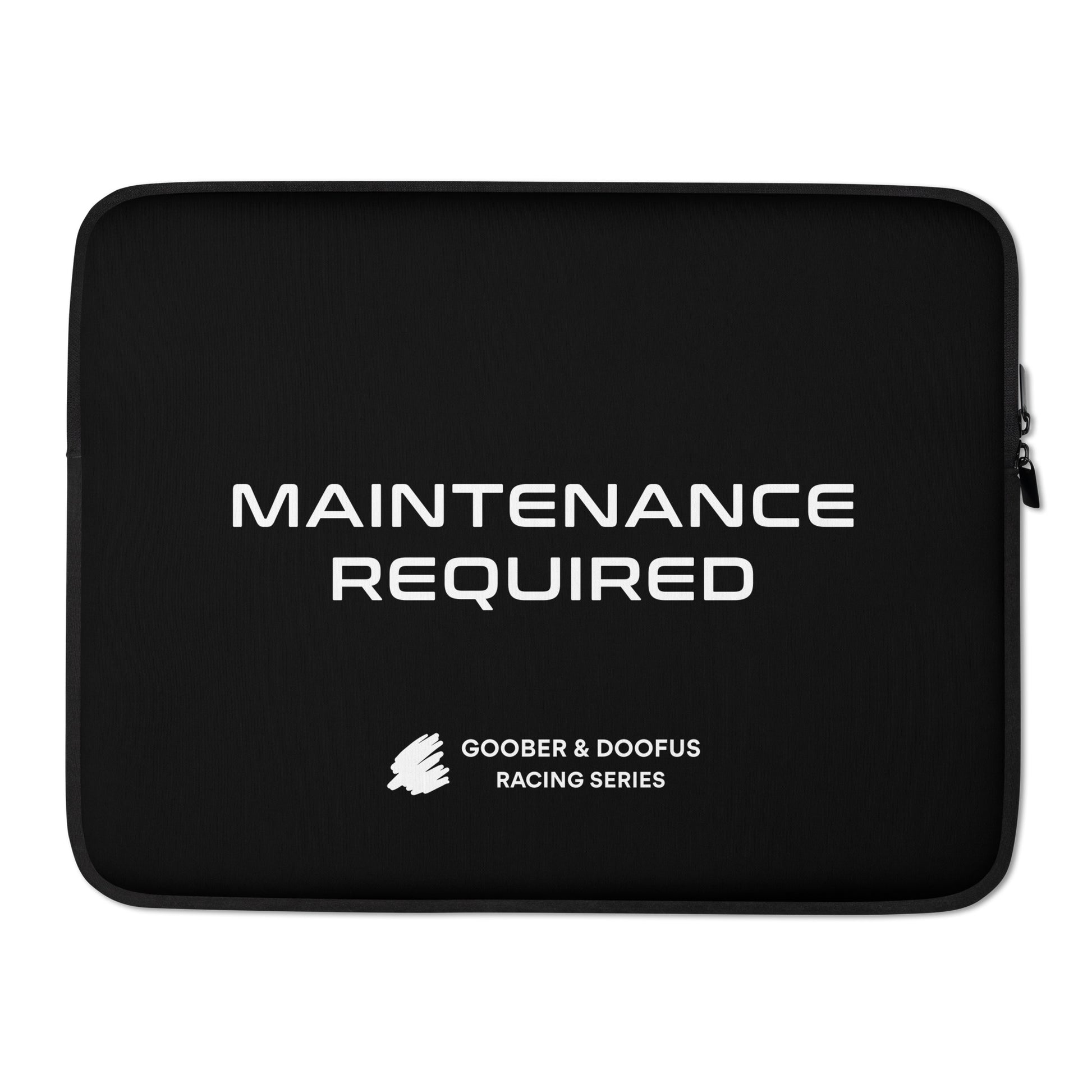 Maintenance Required F1 Racing 15" Laptop Sleeve