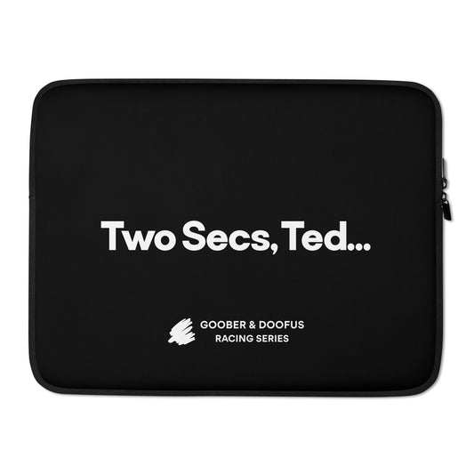 Two Secs Ted Spanned F1 Racing 15" Laptop Sleeve