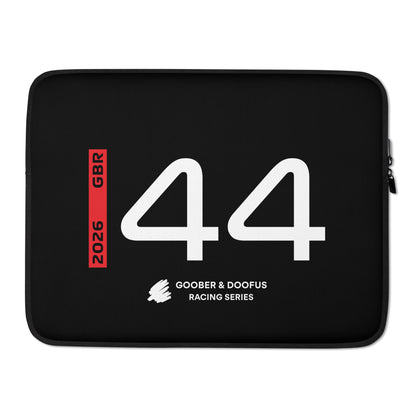 Lewis Hamilton #44 F1 Driver Laptop Sleeve (15") - Front