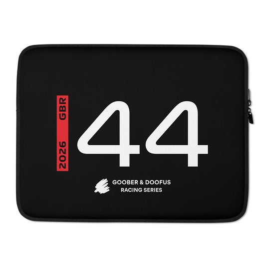 Lewis Hamilton #44 F1 Driver Laptop Sleeve (15") - Front
