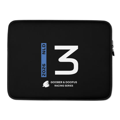 Max Verstappen #3 F1 Driver Laptop Sleeve (15") - Front