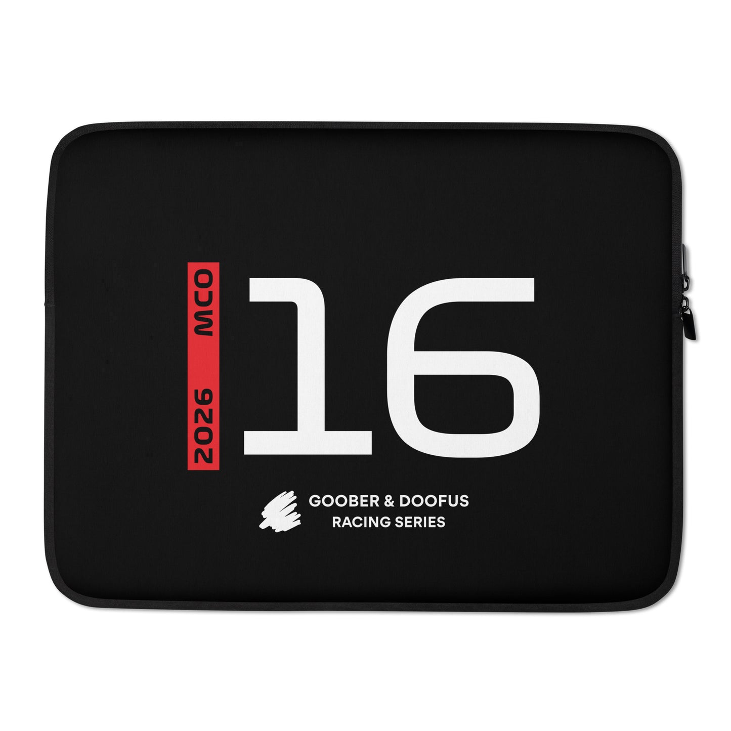 Charles Leclerc #16 F1 Driver Laptop Sleeve (15") - Front