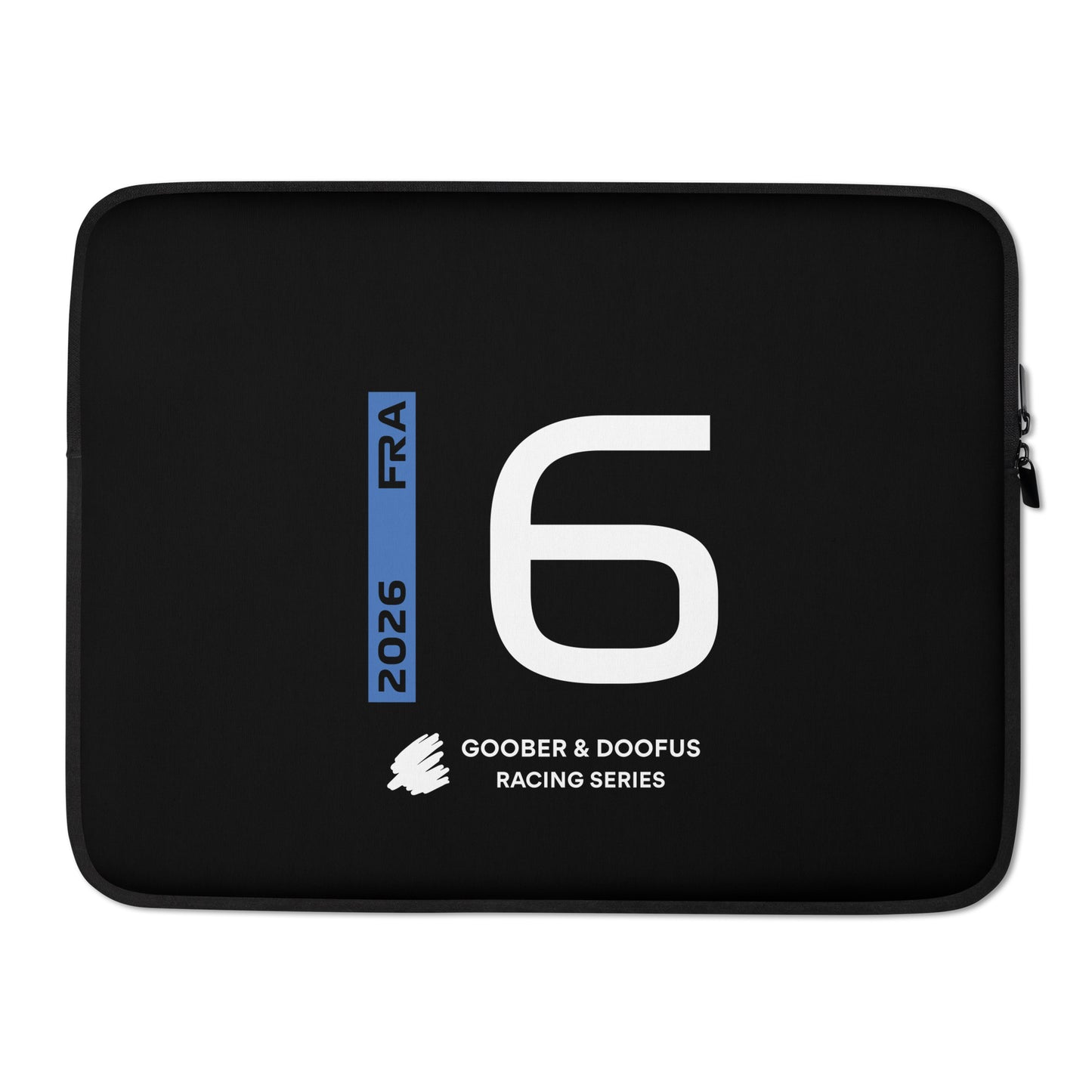 Isack Hadjar #6 F1 Driver Laptop Sleeve (15") - Front