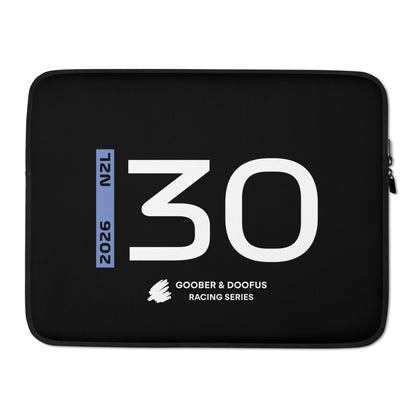 Liam Lawson #30 F1 Driver Laptop Sleeve (15") - Front