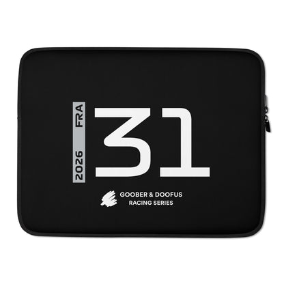 Esteban Ocon #31 F1 Driver Laptop Sleeve (15") - Front