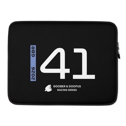 Arvid Lindblad #41 F1 Driver Laptop Sleeve (15") - Front