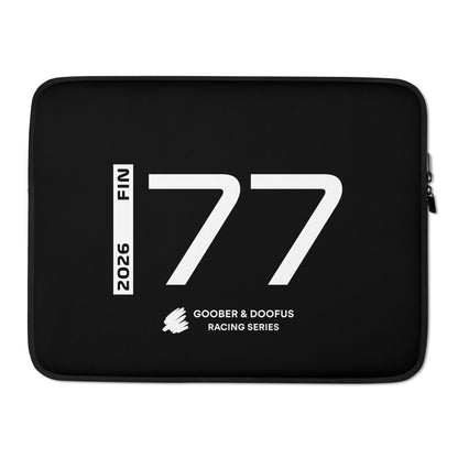 Valtteri Bottas #77 F1 Driver Laptop Sleeve (15") - Front