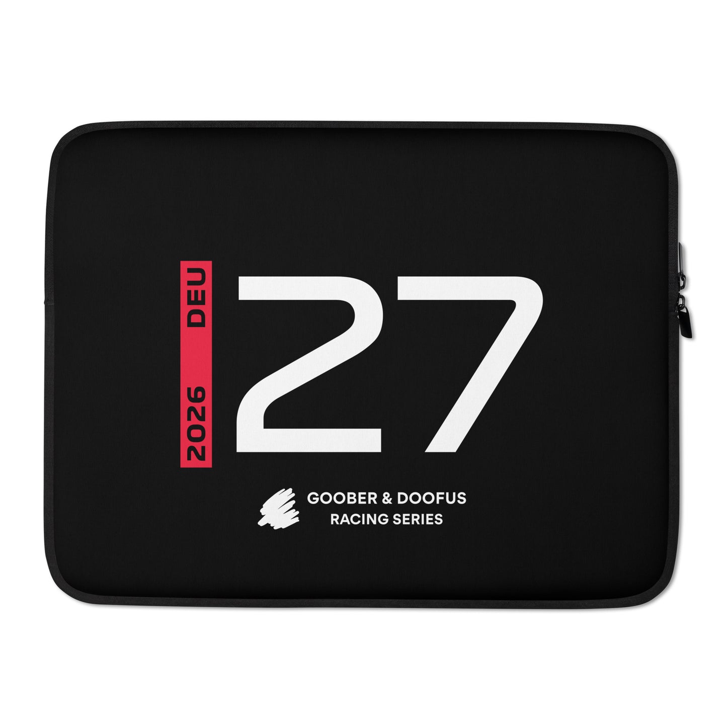 Nico Hulkenberg #27 F1 Driver Laptop Sleeve (15") - Front