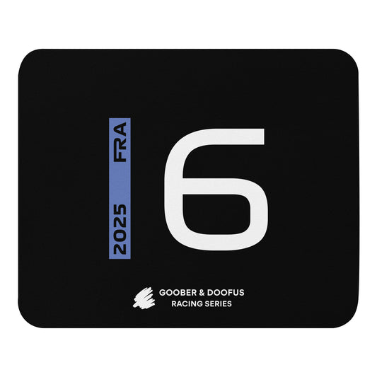 #6 F1 Driver Isack Hadjar Mouse Pad