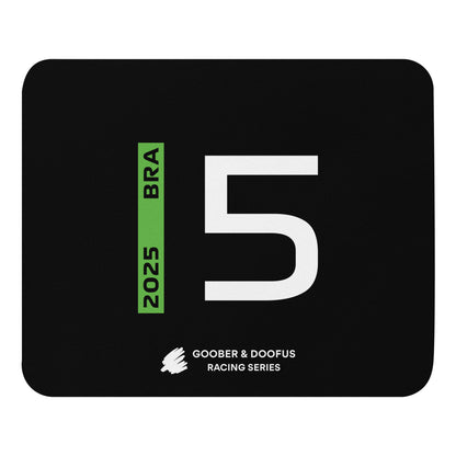 #5 F1 Driver Gabriel Bortoleto Mouse Pad
