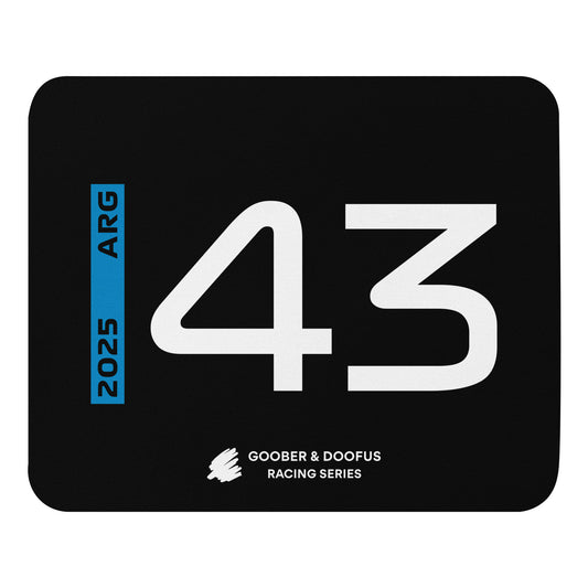 #43 F1 Driver Franco Colapinto Mouse Pad