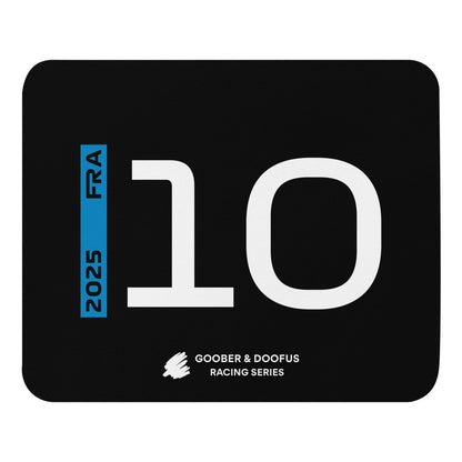 #10 F1 Driver Pierre Gasly Mouse Pad