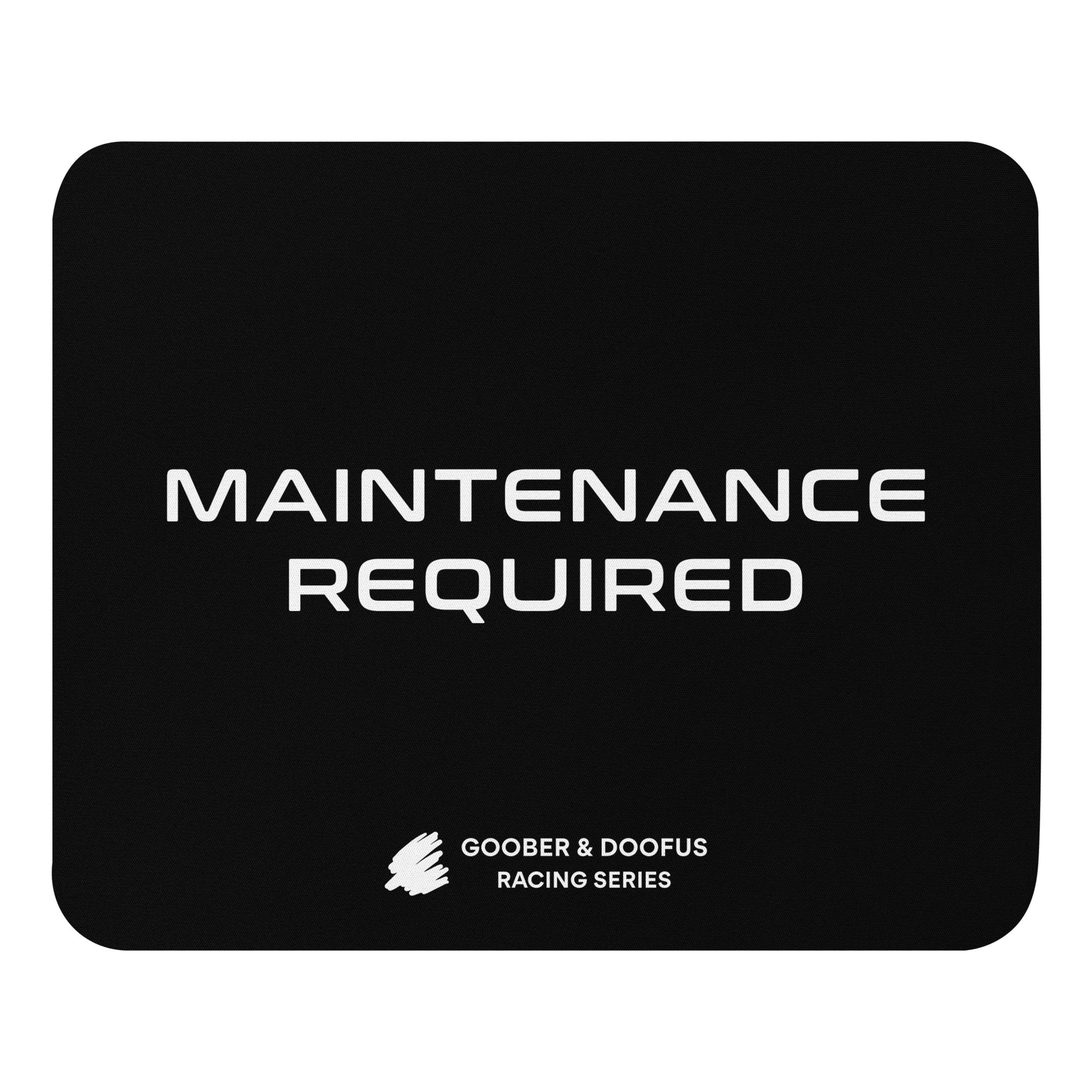 Maintenance Required F1 Racing Mouse Pad