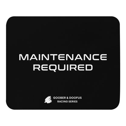 Maintenance Required F1 Racing Mouse Pad