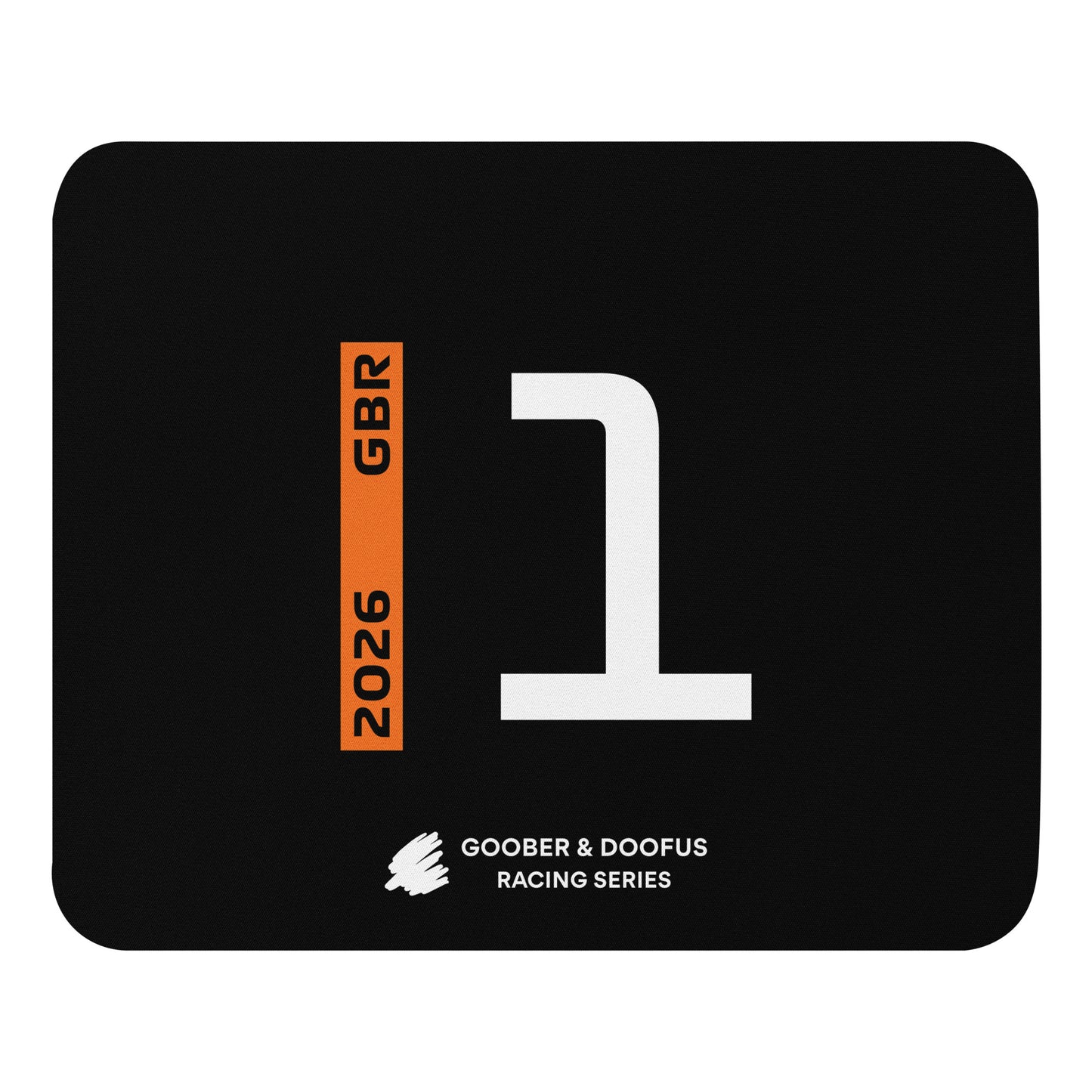 Lando Norris #1 F1 Driver Mouse Pad in Black - Full View