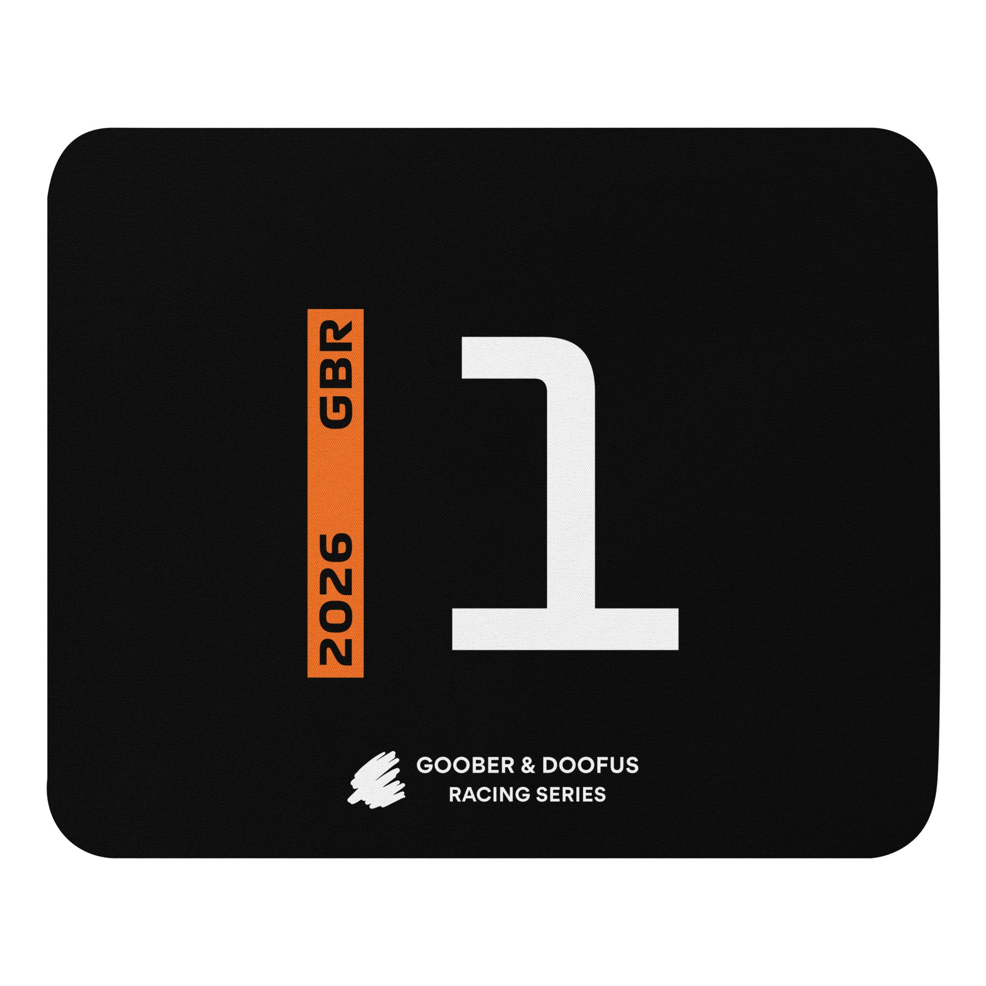Lando Norris #1 F1 Driver Mouse Pad in Black - Full View