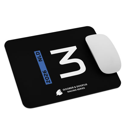 Max Verstappen #3 F1 Driver Mouse Pad in Black - With Mouse