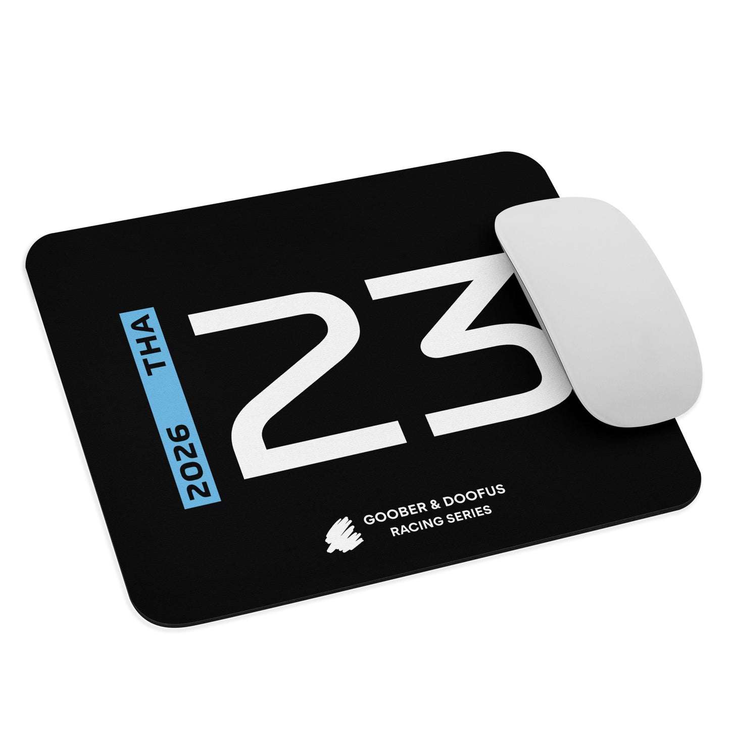 Alex Albon #23 F1 Driver Mouse Pad in Black - With Mouse