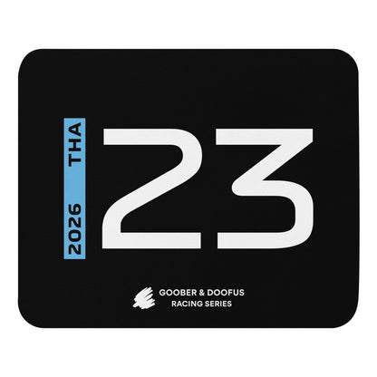 Alex Albon #23 F1 Driver Mouse Pad in Black - Full View