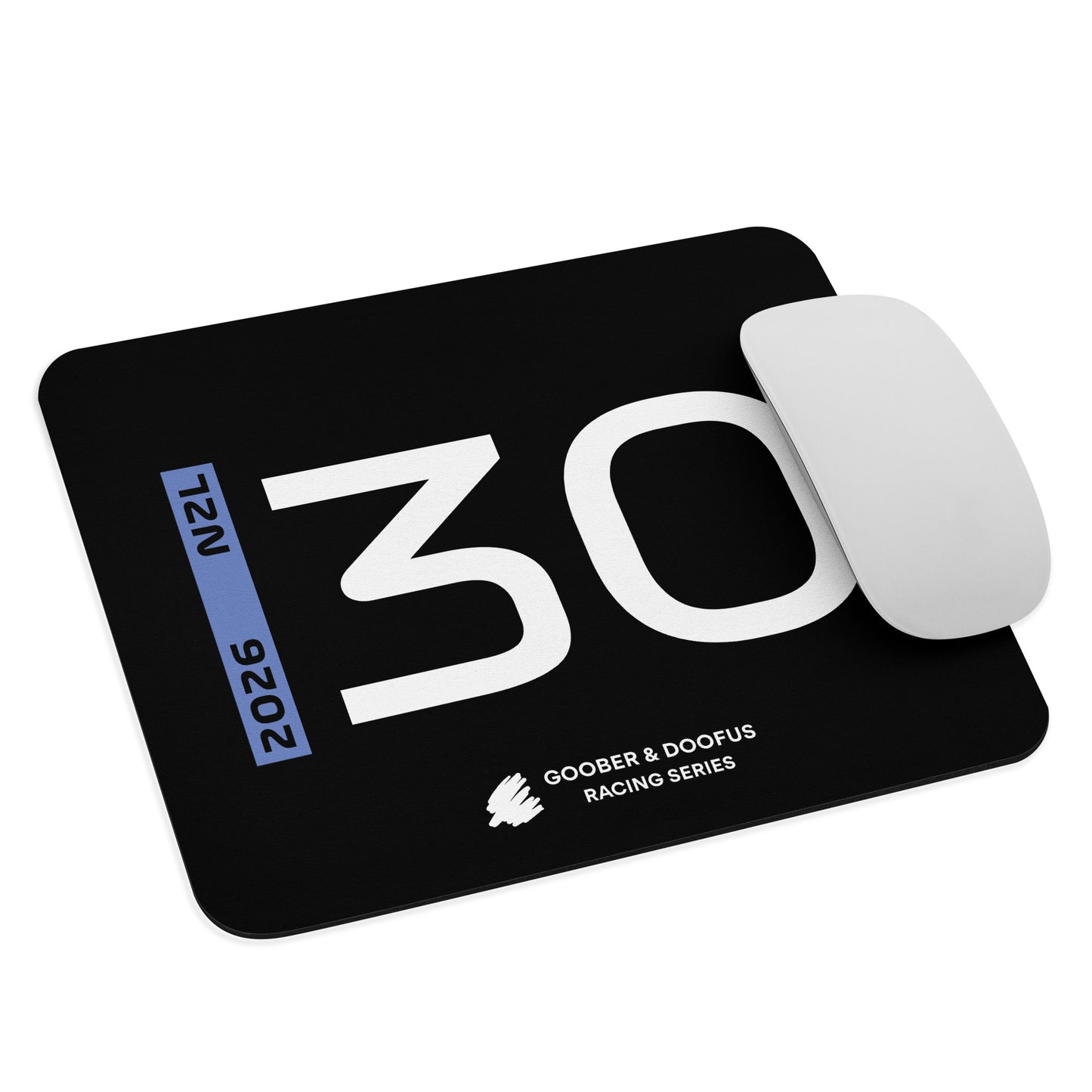 Liam Lawson #30 F1 Driver Mouse Pad in Black - With Mouse