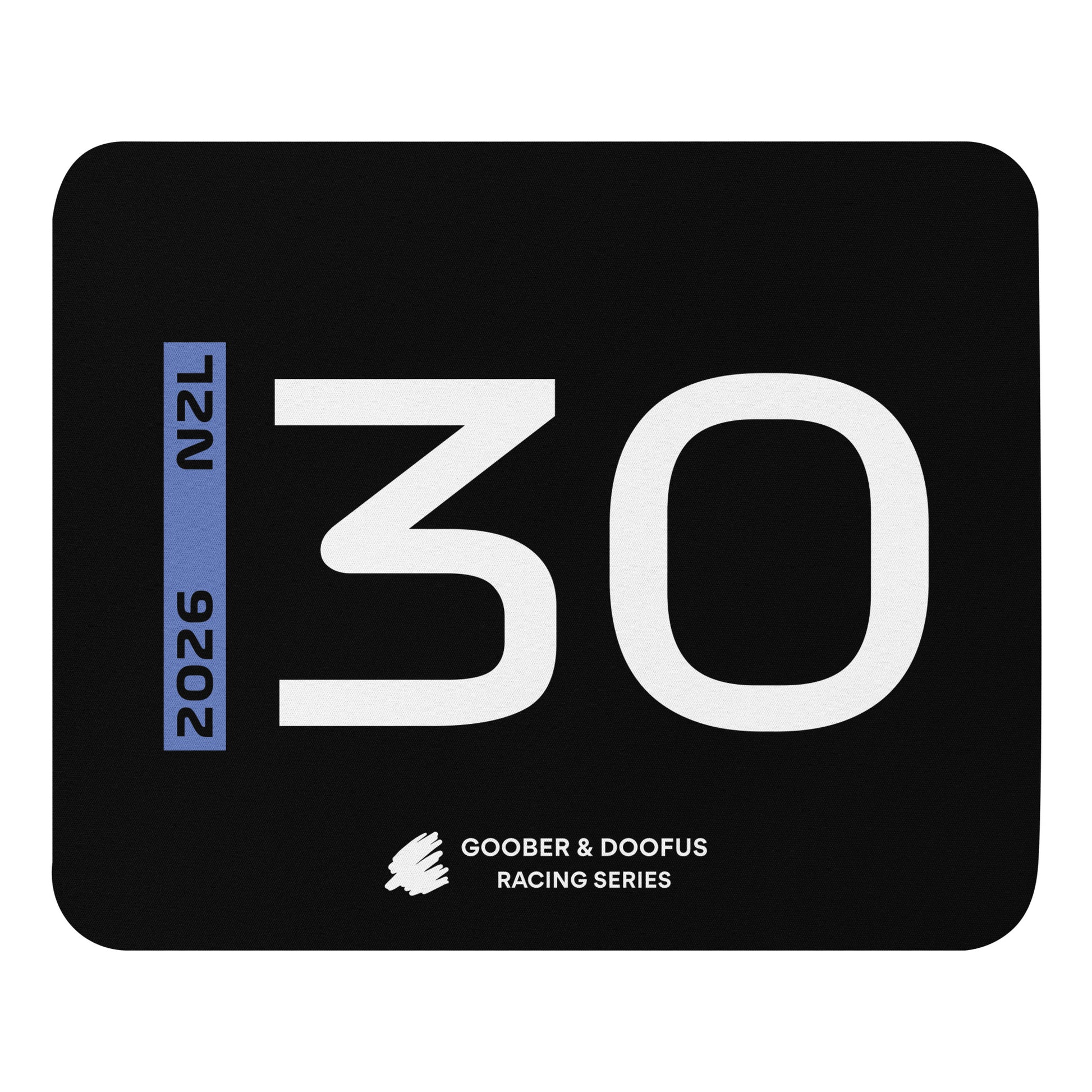 Liam Lawson #30 F1 Driver Mouse Pad in Black - Full View