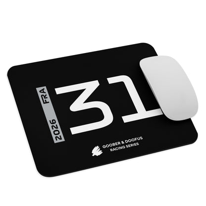 Esteban Ocon #31 F1 Driver Mouse Pad in Black - With Mouse